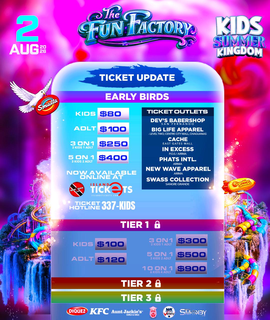ticket prices